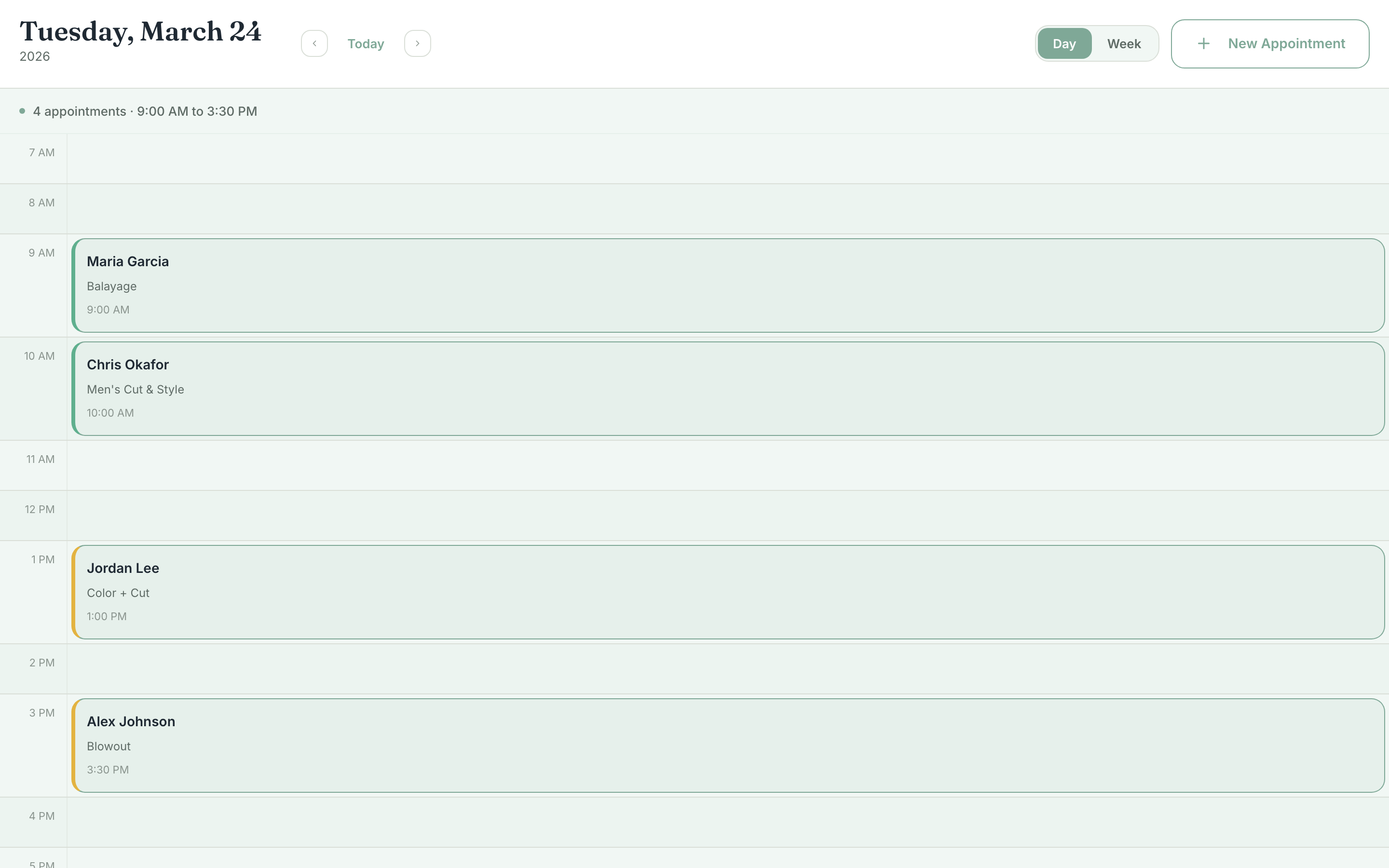 Tilly noticing a quiet calendar week and suggesting clients to proactively contact